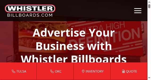 Screenshot of whistlerbillboards.com