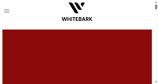 Screenshot of whitebark.co.uk