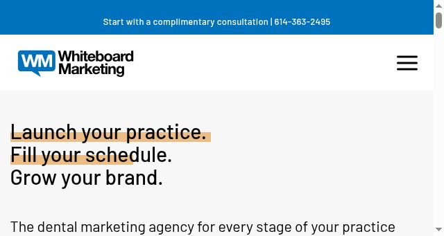 Screenshot of whiteboard-mktg.com