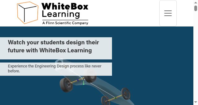 Screenshot of whiteboxlearning.com