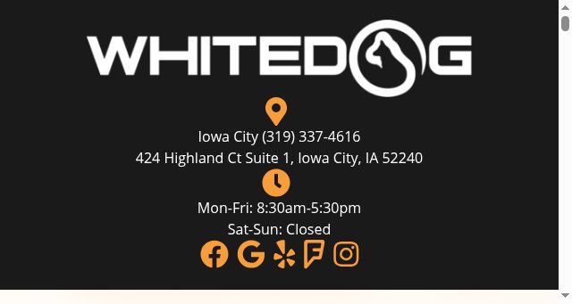 Screenshot of whitedogauto.com