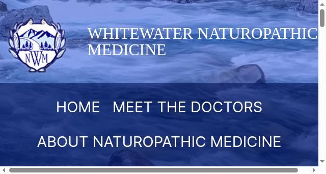 Screenshot of whitewaternaturopathic.com