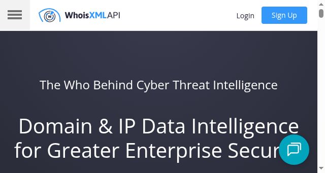 Screenshot of whoisxmlapi.com