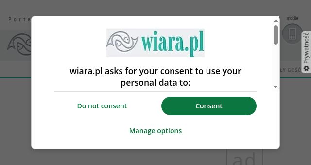 Screenshot of wiara.pl