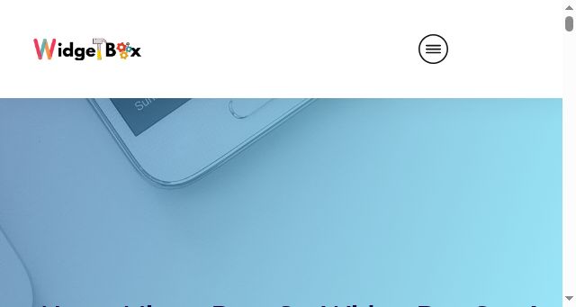 Screenshot of widgetbox.com