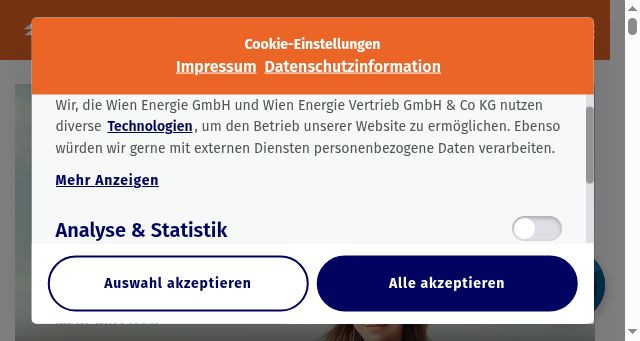 Screenshot of wienenergie.at