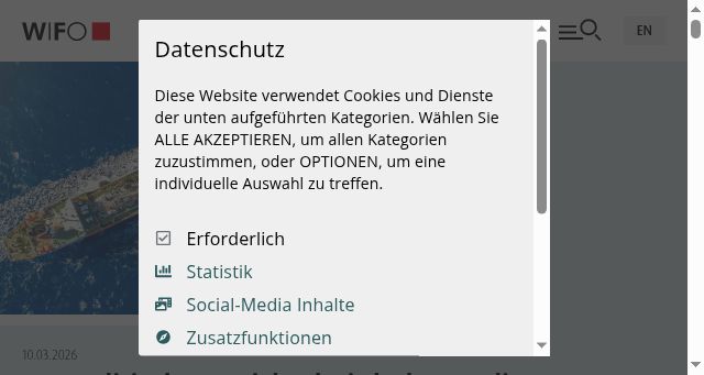 Screenshot of wifo.ac.at