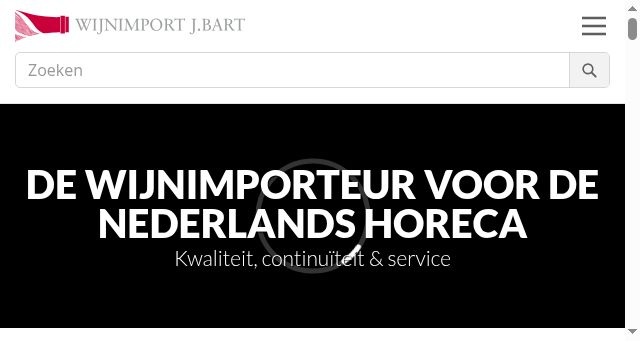 Screenshot of wijnimportbart.nl