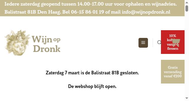 Screenshot of wijnopdronk.nl