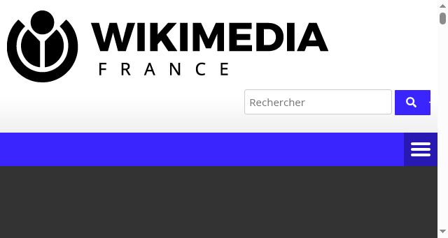 Screenshot of wikimedia.fr