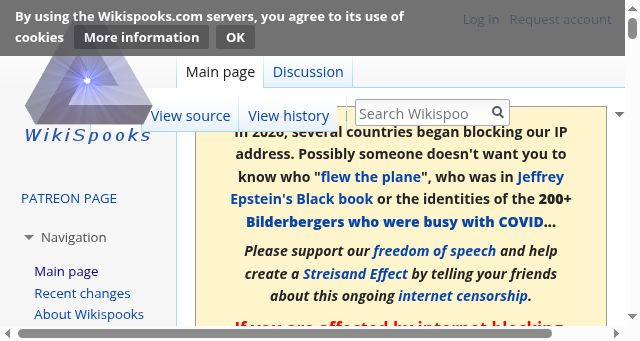 Screenshot of wikispooks.com