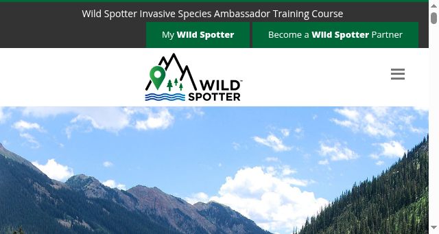 Screenshot of wildspotter.org