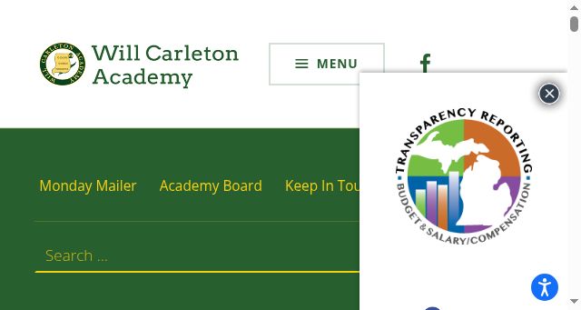 Screenshot of willcarletonacademy.com
