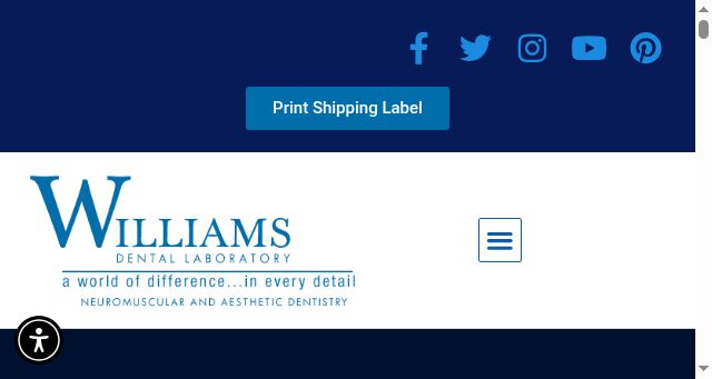 Screenshot of williamsdentallab.com