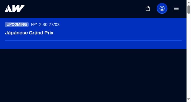 Screenshot of williamsf1.com