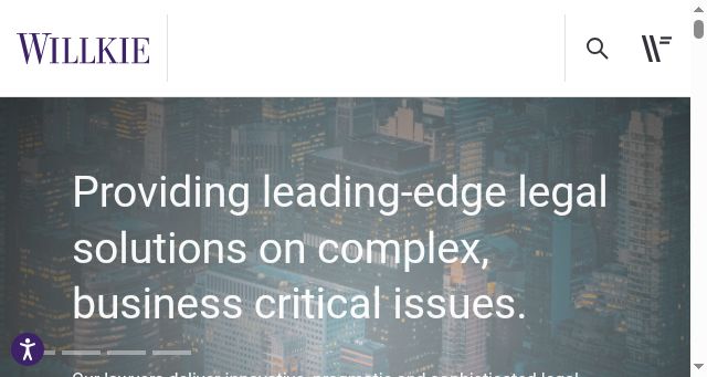 Screenshot of willkie.com