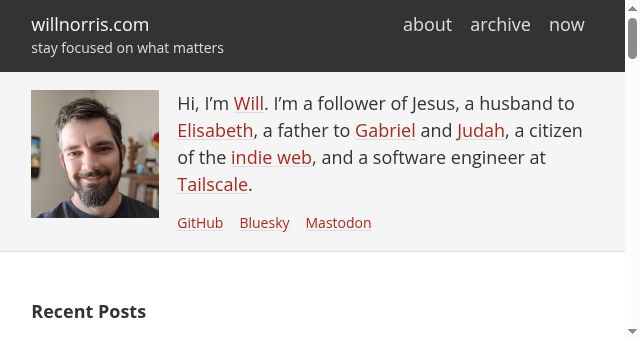 Screenshot of willnorris.com