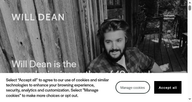 Screenshot of willrdean.com