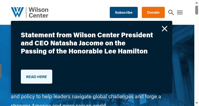 Screenshot of wilsoncenter.org