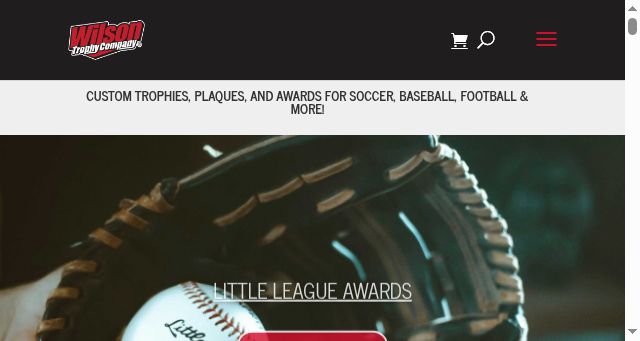 Screenshot of wilsontrophy.com