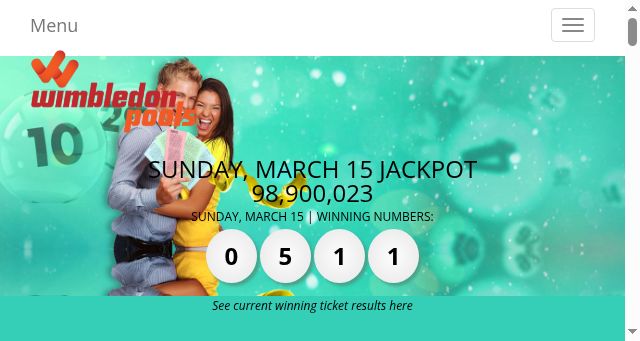 Screenshot of wimbledonpools.net