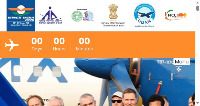 Screenshot of wings-india.co.in