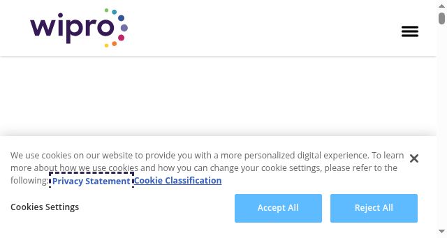 Screenshot of wipro.com