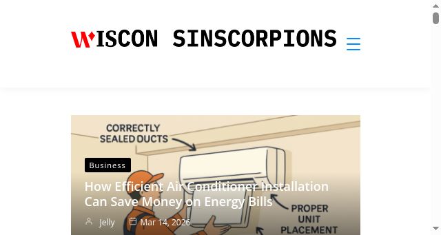 Screenshot of wisconsinscorpions.com