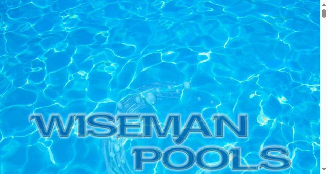 Screenshot of wisemanpools.com