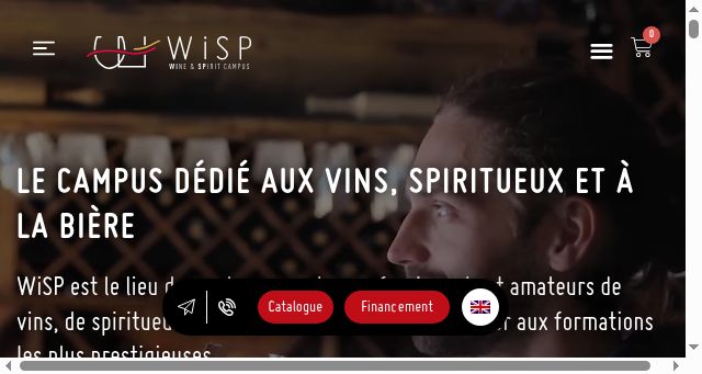 Screenshot of wisp-campus.com