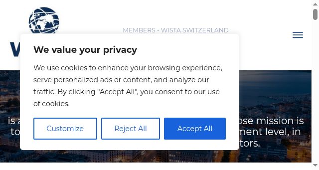Screenshot of wista-swiss.com