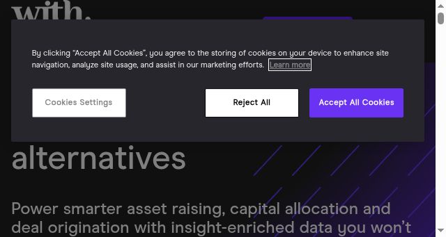 Screenshot of withintelligence.com