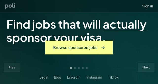 Screenshot of withpoli.com