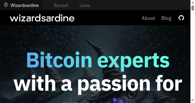 Screenshot of wizardsardine.com