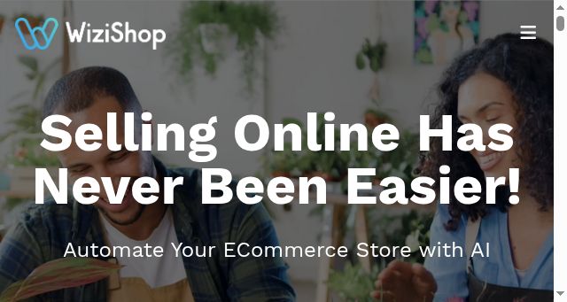 Screenshot of wizishop.com