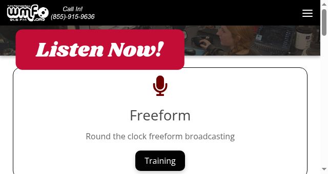 Screenshot of wmfo.org