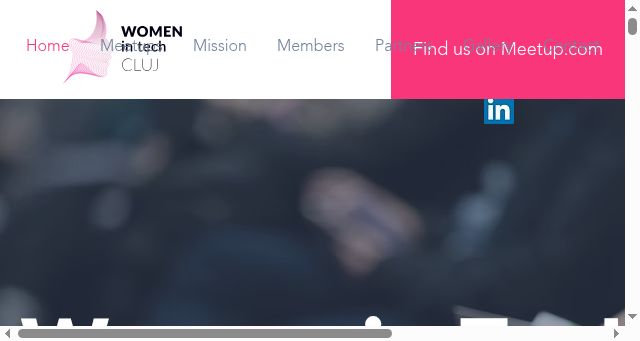 Screenshot of womenintechcluj.com