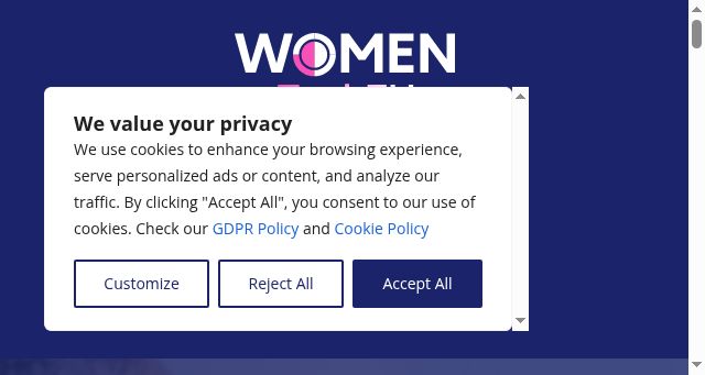 Screenshot of womentecheurope.eu