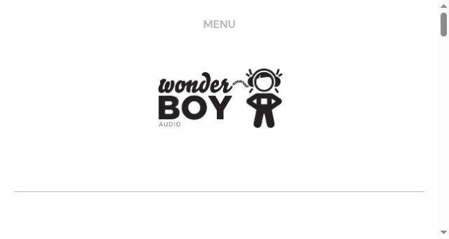 Screenshot of wonderboyaudio.com