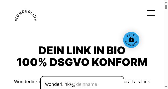 Screenshot of wonderlink.de