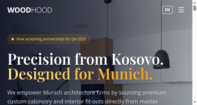 Screenshot of wood-hood.de