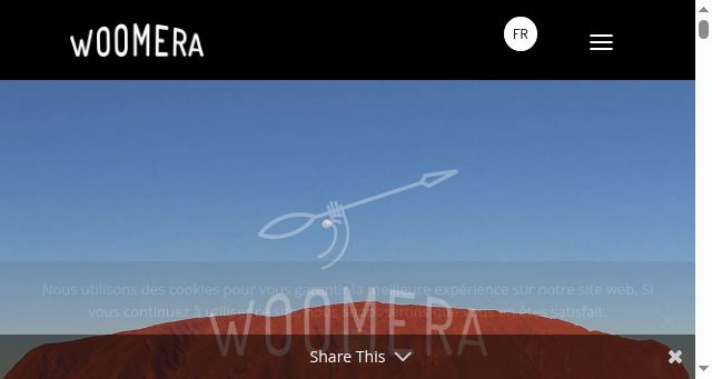 Screenshot of woomera.eu