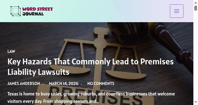 Screenshot of wordstreetjournal.com