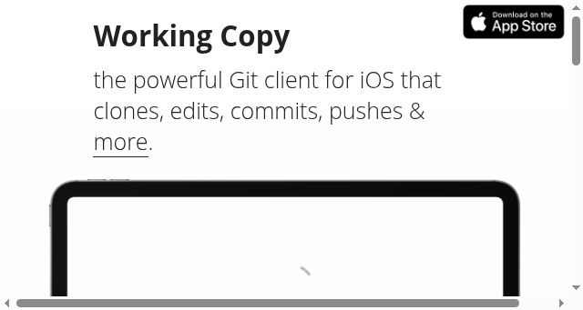 Screenshot of workingcopy.app