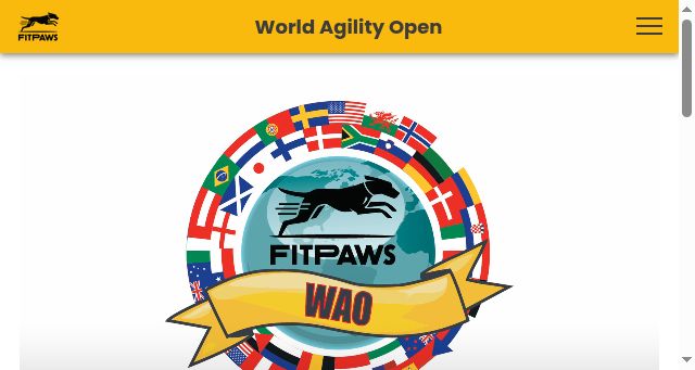 Screenshot of worldagilityopen.com