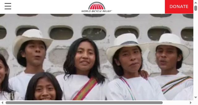 Screenshot of worldbicyclerelief.org