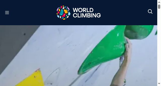 Screenshot of worldclimbing.com