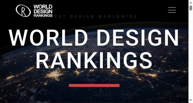Screenshot of worlddesignrankings.com