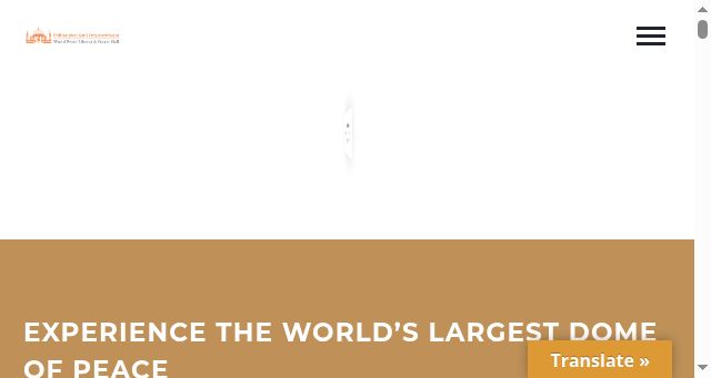 Screenshot of worldpeacedome.in