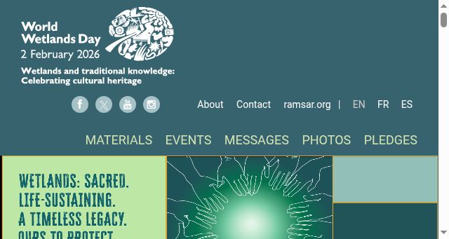 Screenshot of worldwetlandsday.org